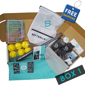 The SoftballaBox Homerun (Get a new box every 3 months, paid once per year)