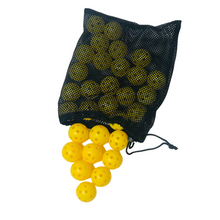 Load image into Gallery viewer, 30 Softballa® Mini Plastic Balls with Holes with Carry Bag